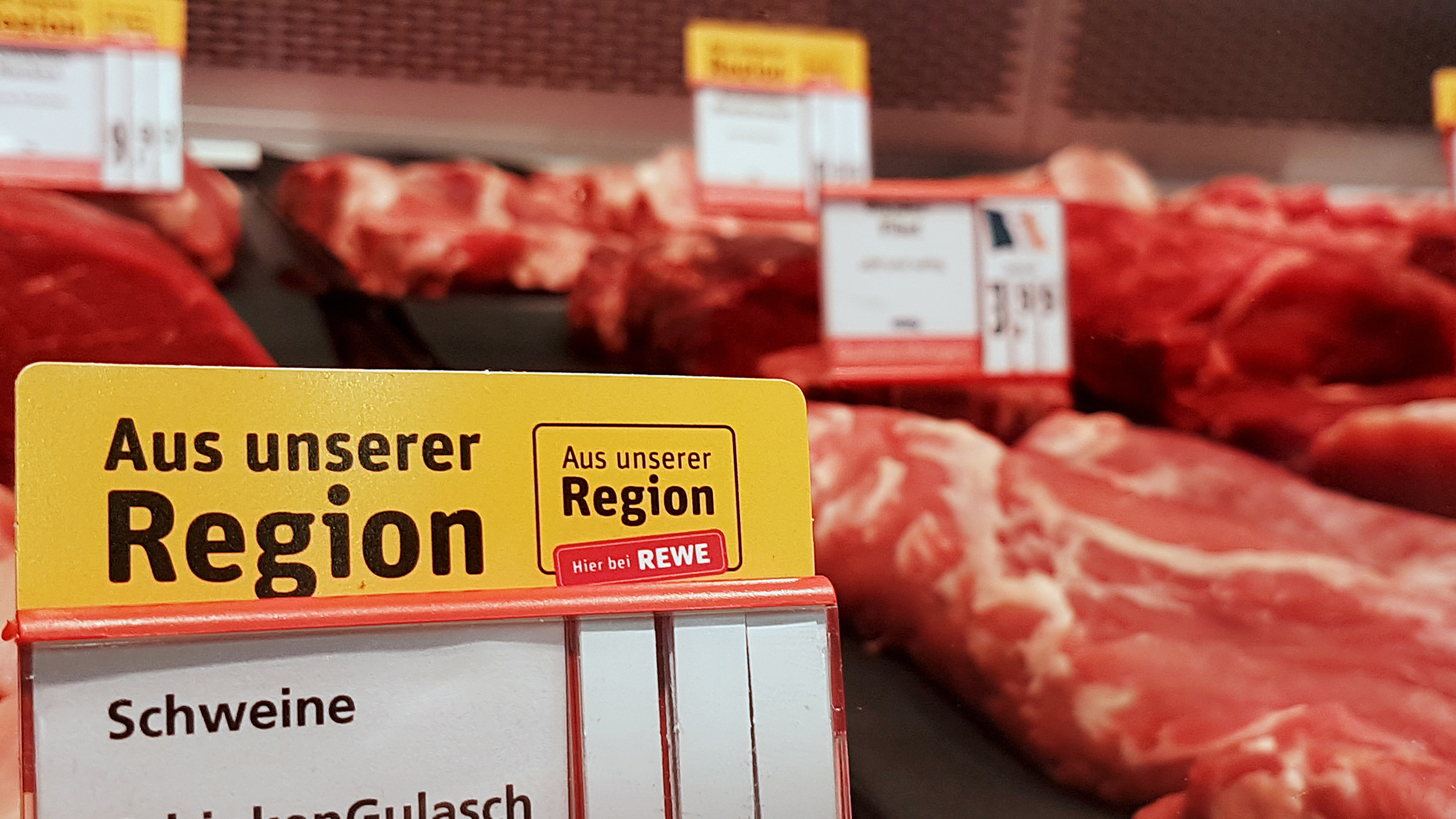 Fleischtheke Rewe regional