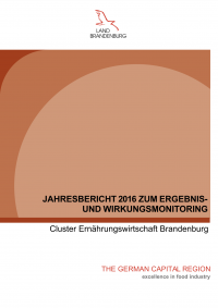 Jahresbericht 2016 Ergebnis- und Wirkungsmonitoring | Ernährungswirtschaft