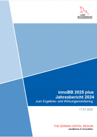 Cover Jahresbericht 2024 innoBB 2025 plus