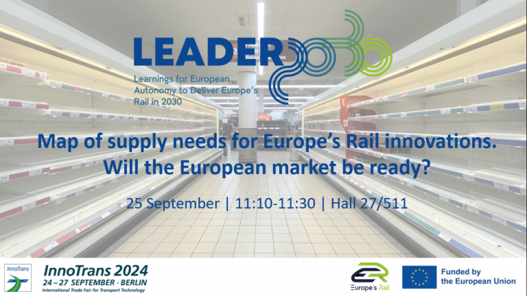 Map of supply needs for EU-Rail innovations. Will the European market be ready?